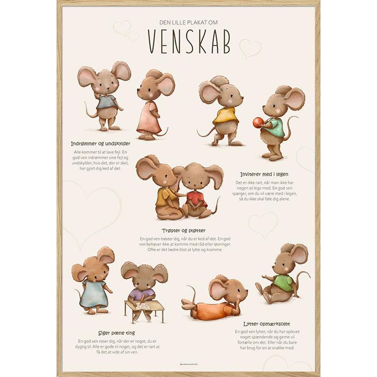 Venskabsplakat - Samtaleplakat om venskab til børn