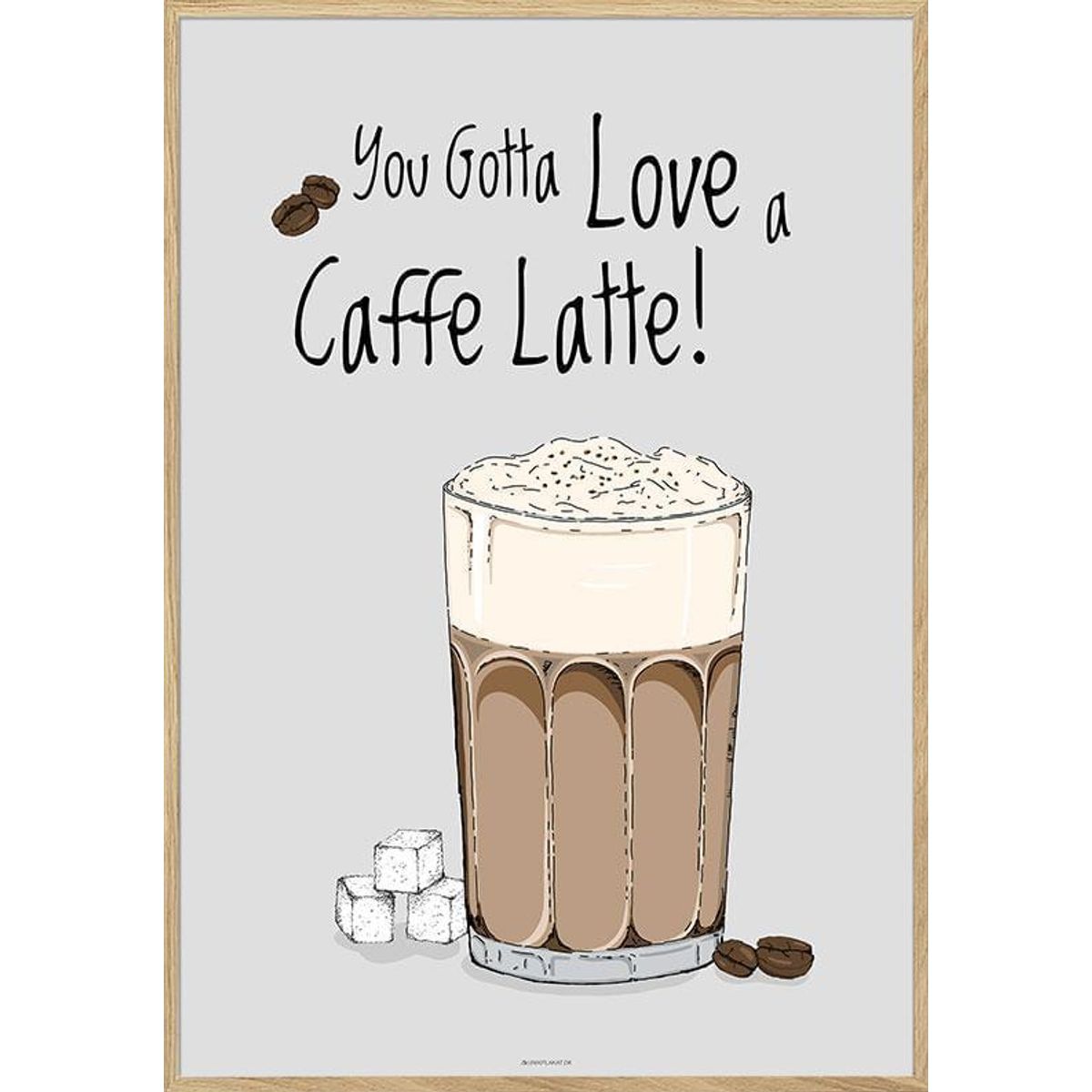 Kaffeplakat - Caffe Latte