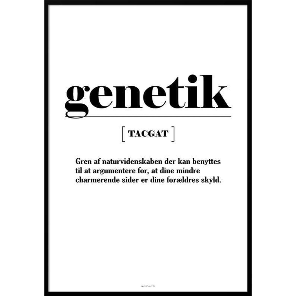 Definitionsplakat - genetik