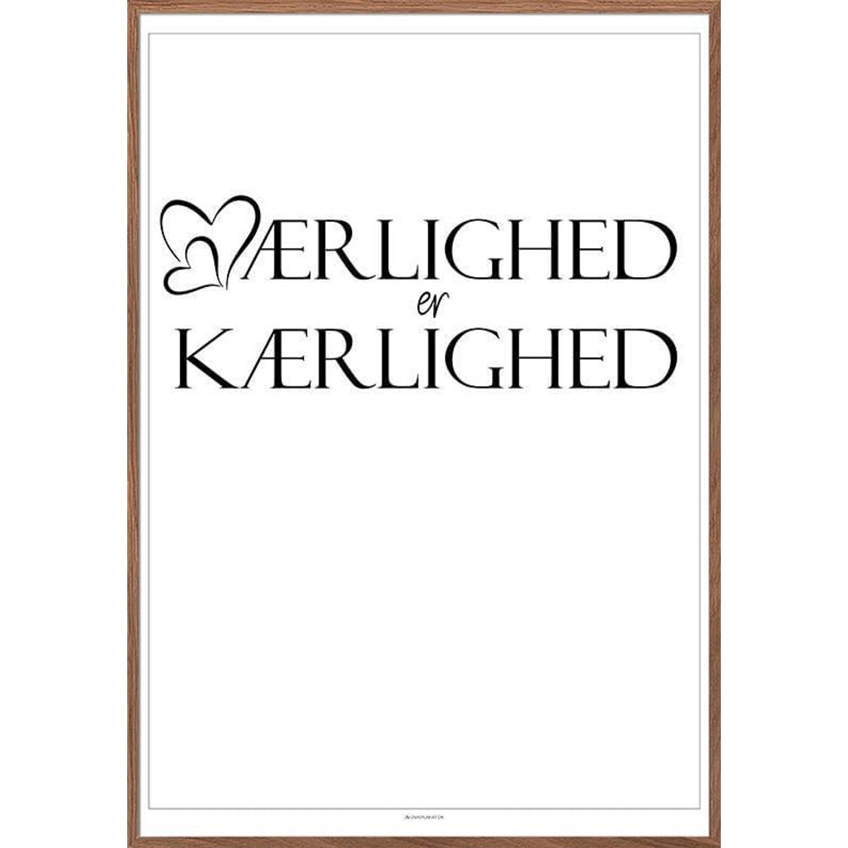 Ærlighed er kærlighed plakat