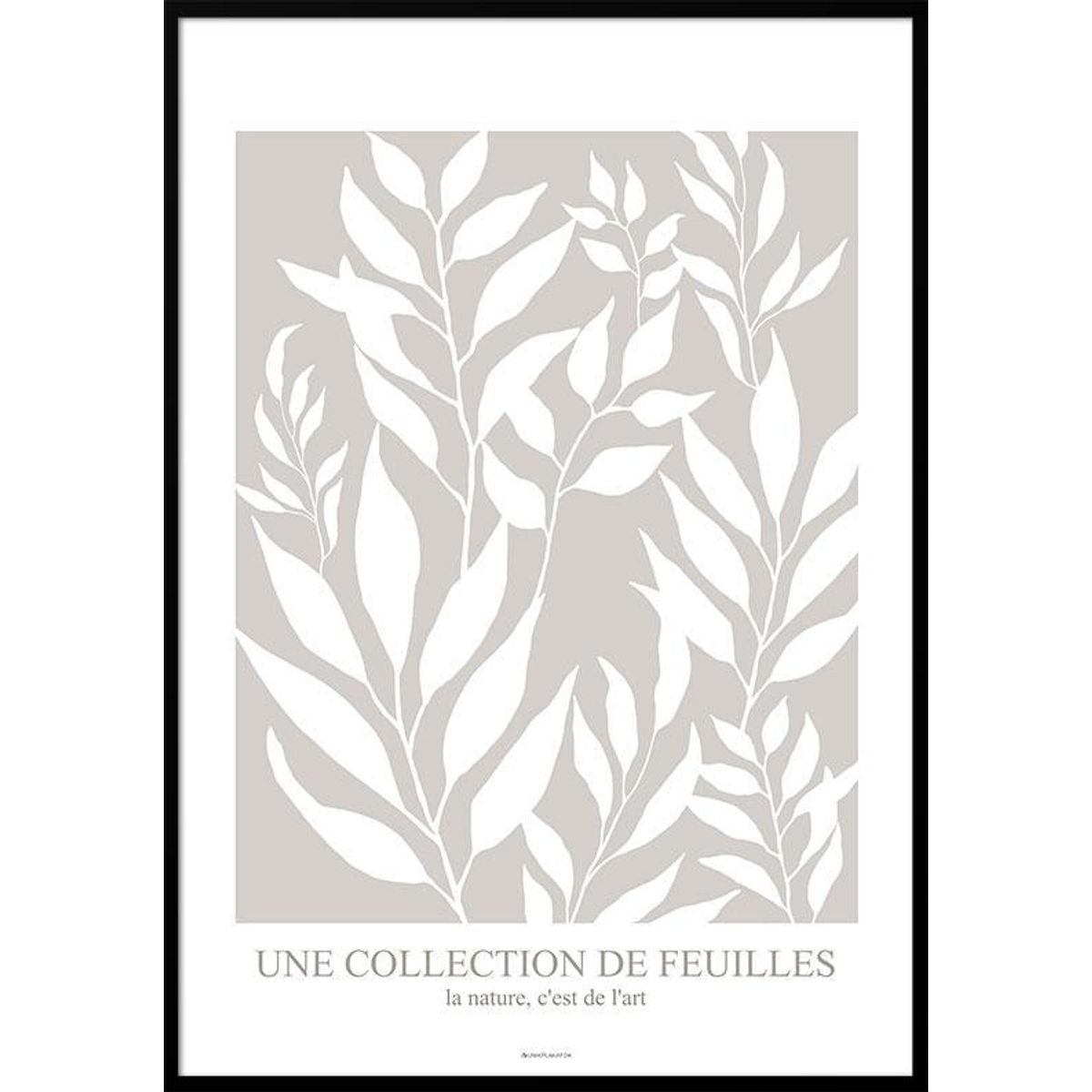 Kunstplakat - Collection de feuilles