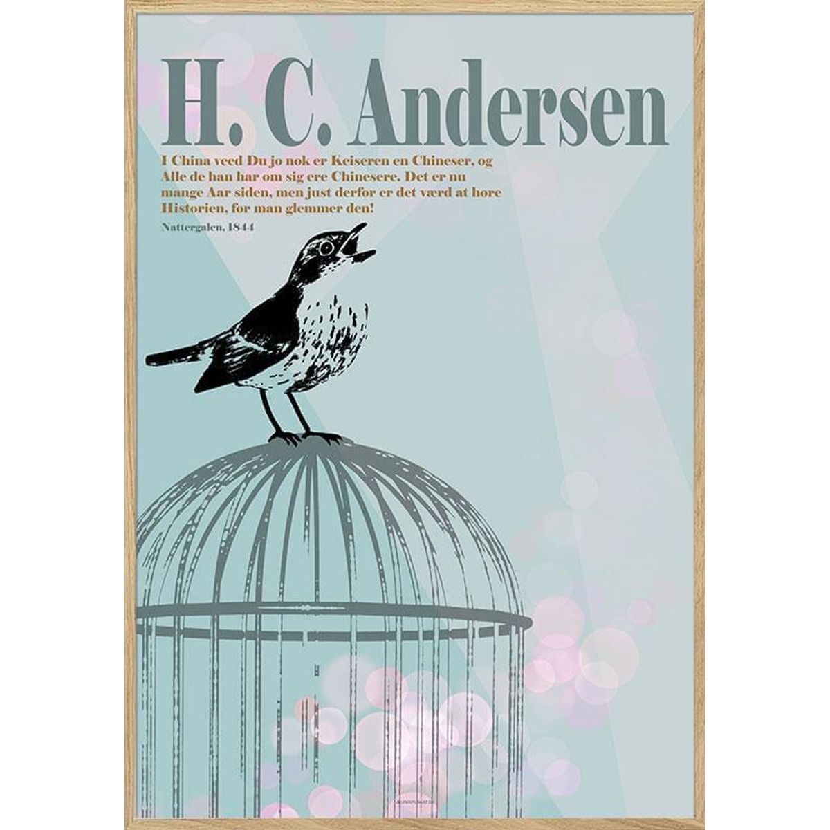 H. C. Andersen plakat - Nattergalen