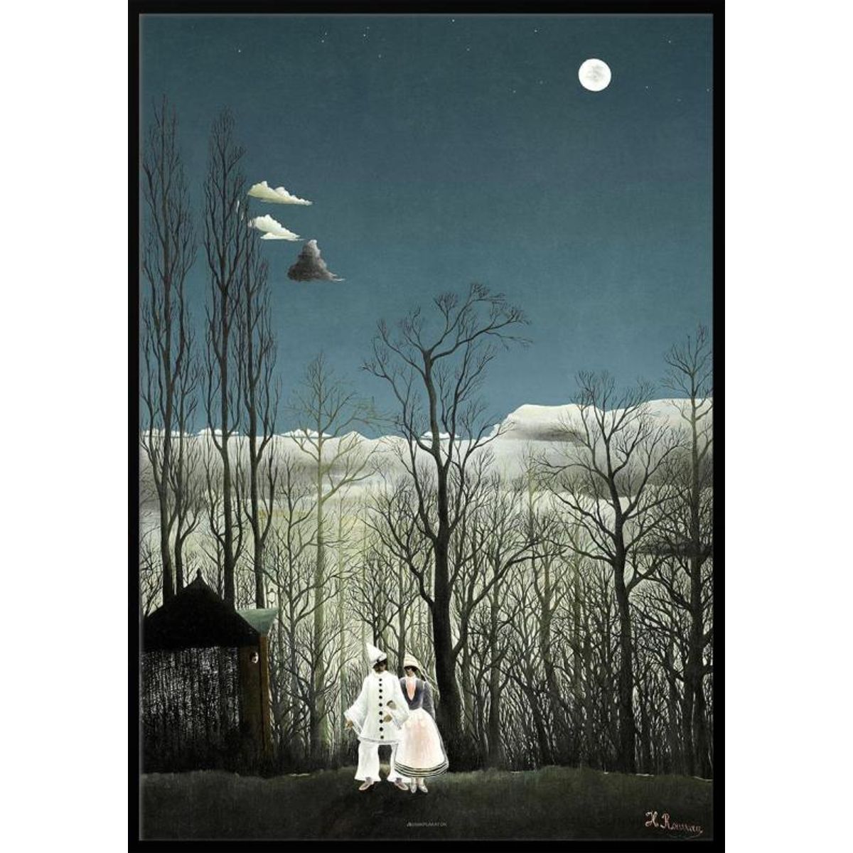 Carnival Evening - Retroplakat af Henri Rousseau