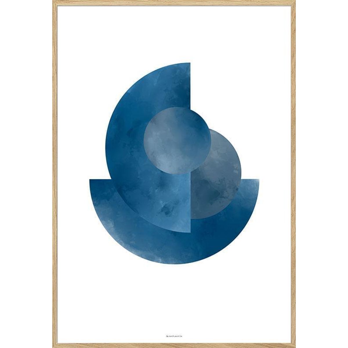 Blue Hemispheres - grafisk plakat