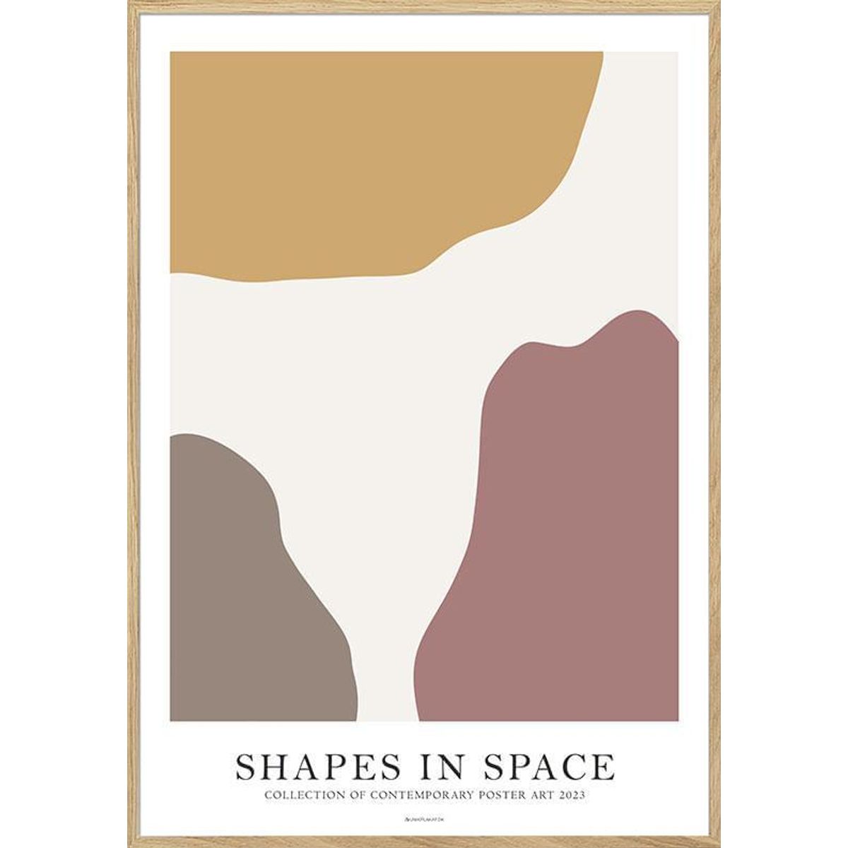 Shapes in space no. 2 - grafisk plakat