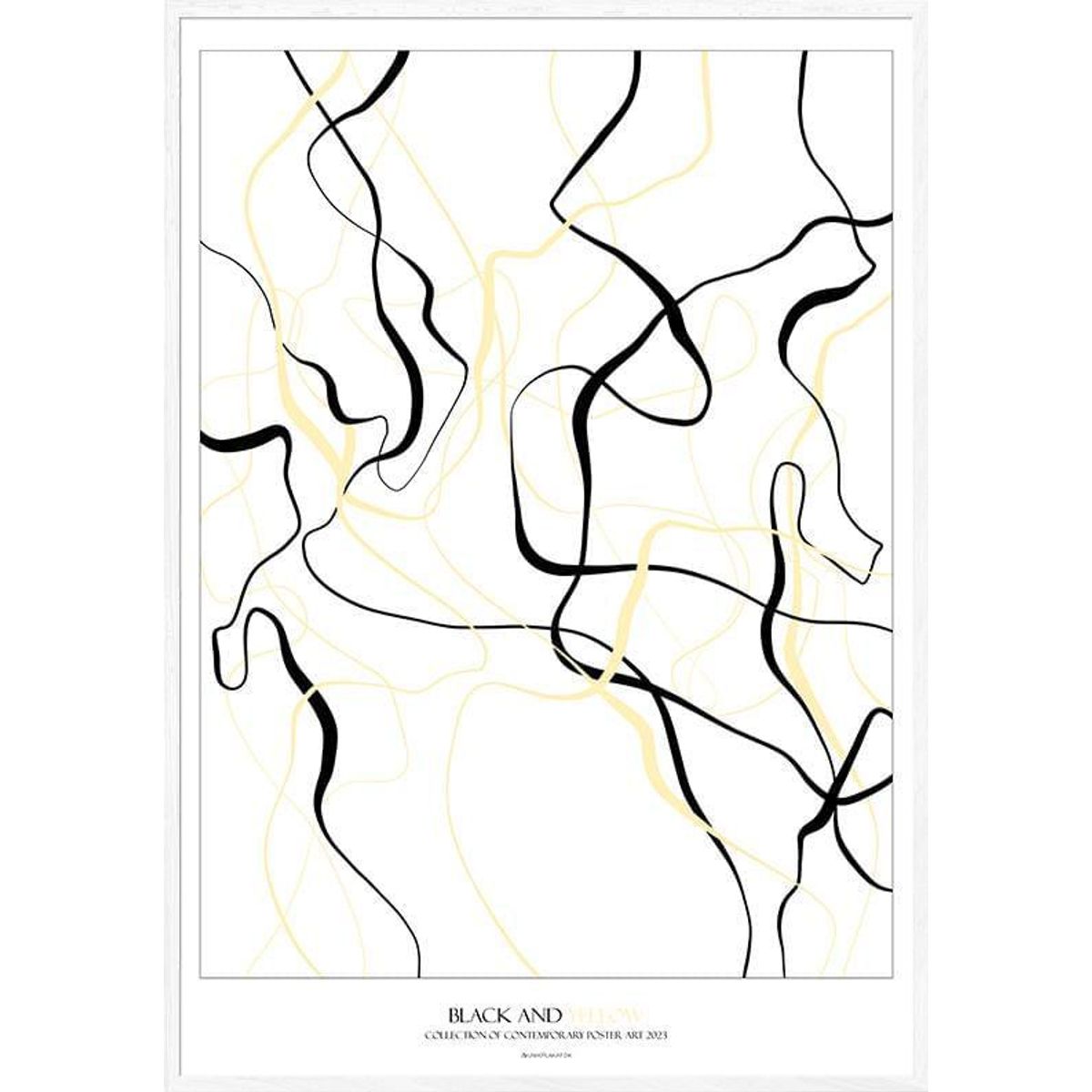 Grafisk plakat - Black and Yellow