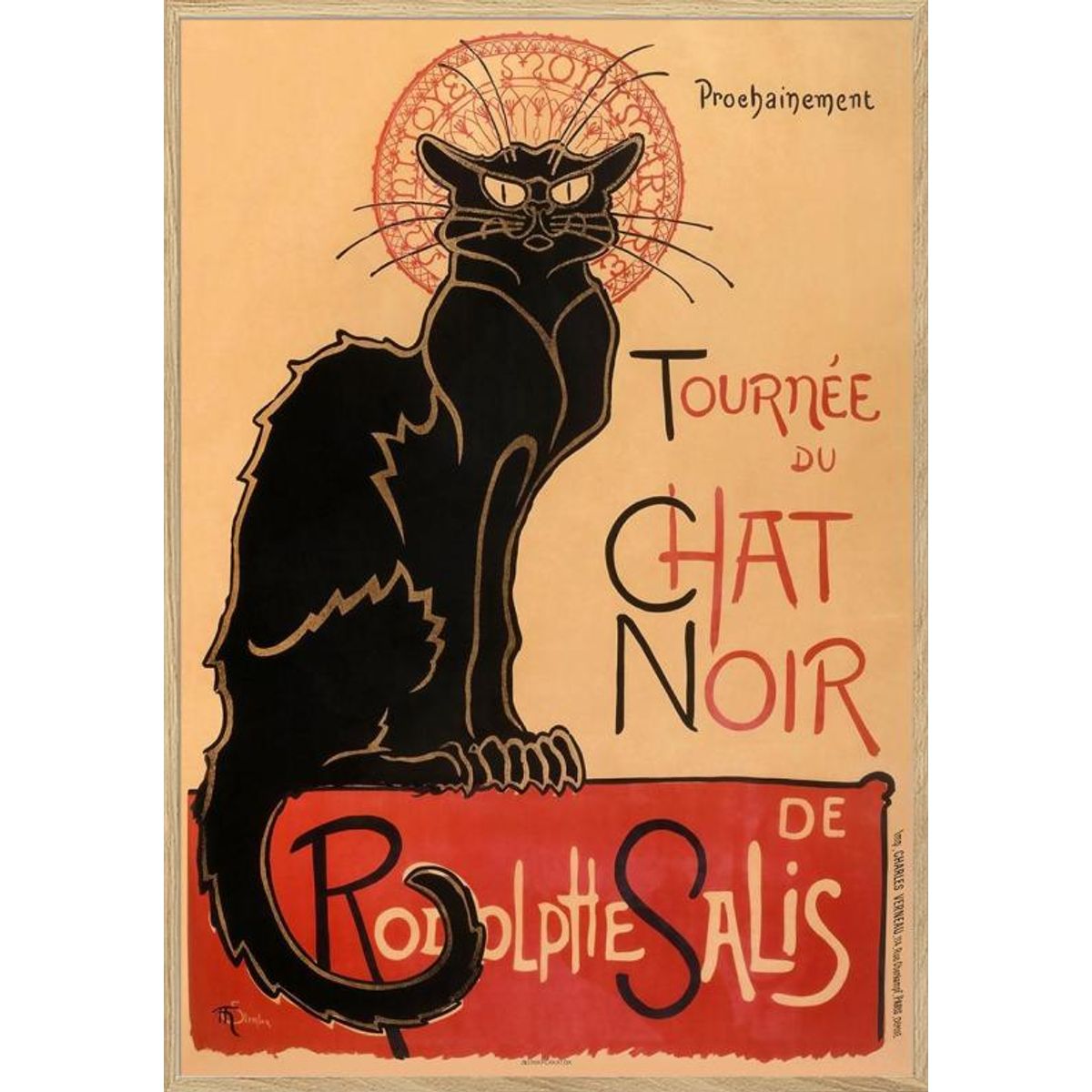 Chat Noir kabaret plakat af Théophile Alexandre Steinlen