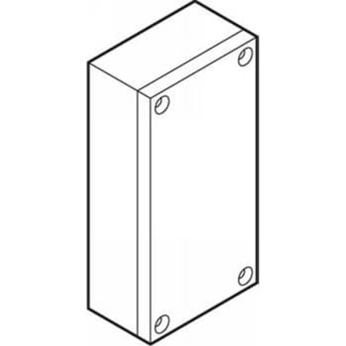 Lauritz Knudsen Mix-box 115x230mm m/d&aelig;ksel lg