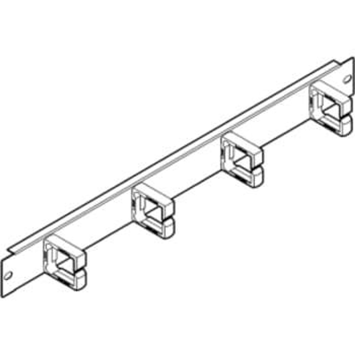 Lauritz Knudsen Patchkabelholder vandret 1he