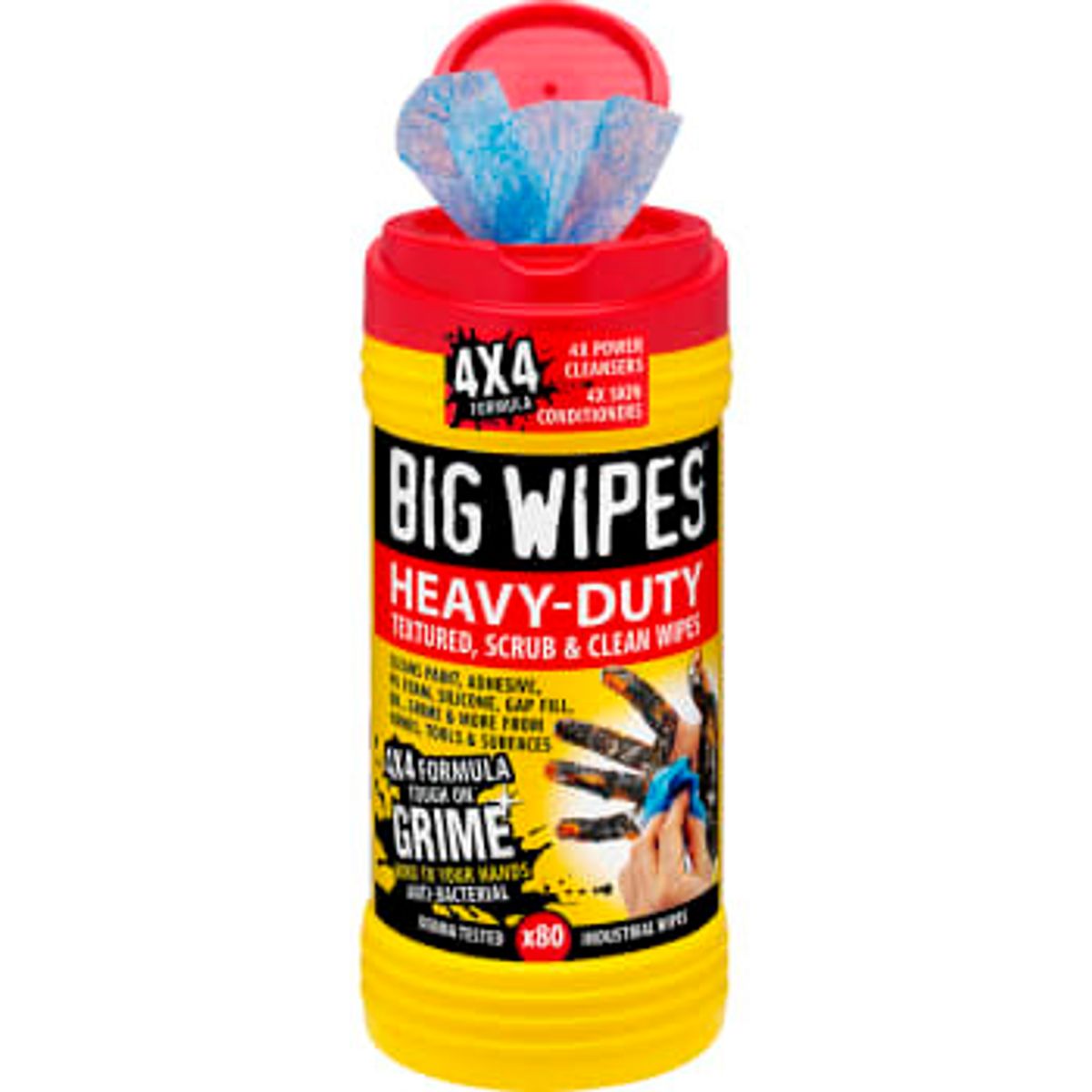 BIG WIPES Heavy-Duty renseservietter, 80 stk.