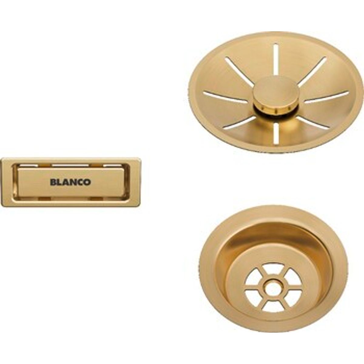 BLANCO Afløb InFino satin gold 1x3,5``UXI