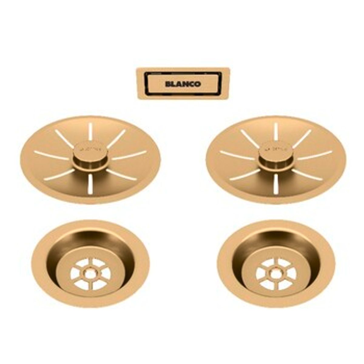 BLANCO Afløb InFino satin gold 2x3,5`` UXI