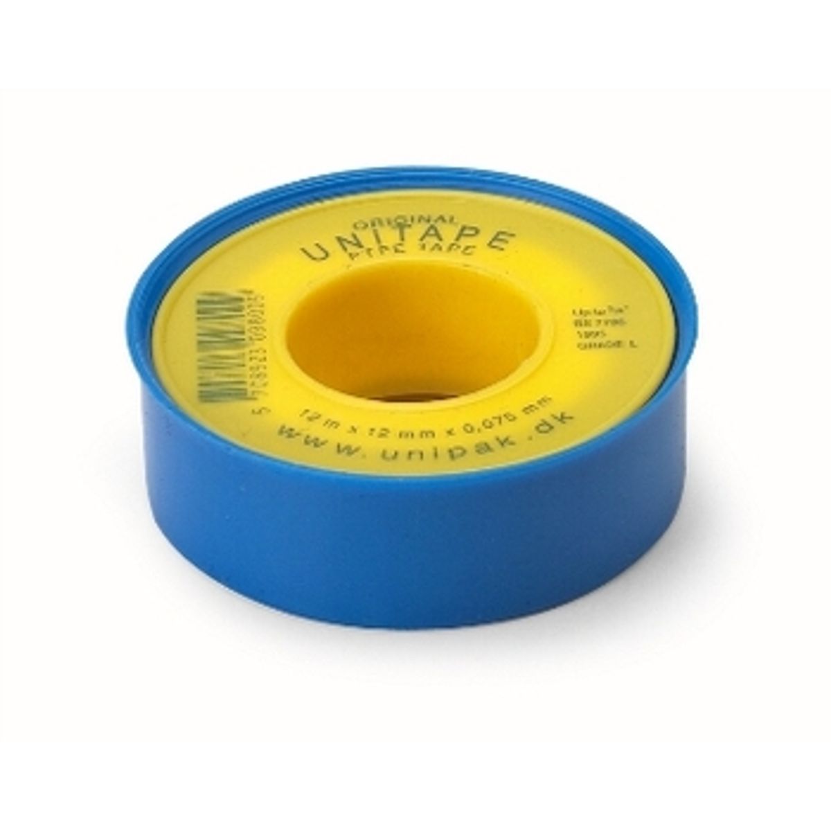 Pakmaterialer Pakningsbånd/gevindtape (ptfe-Tape) 12 mm - 12 mtr.