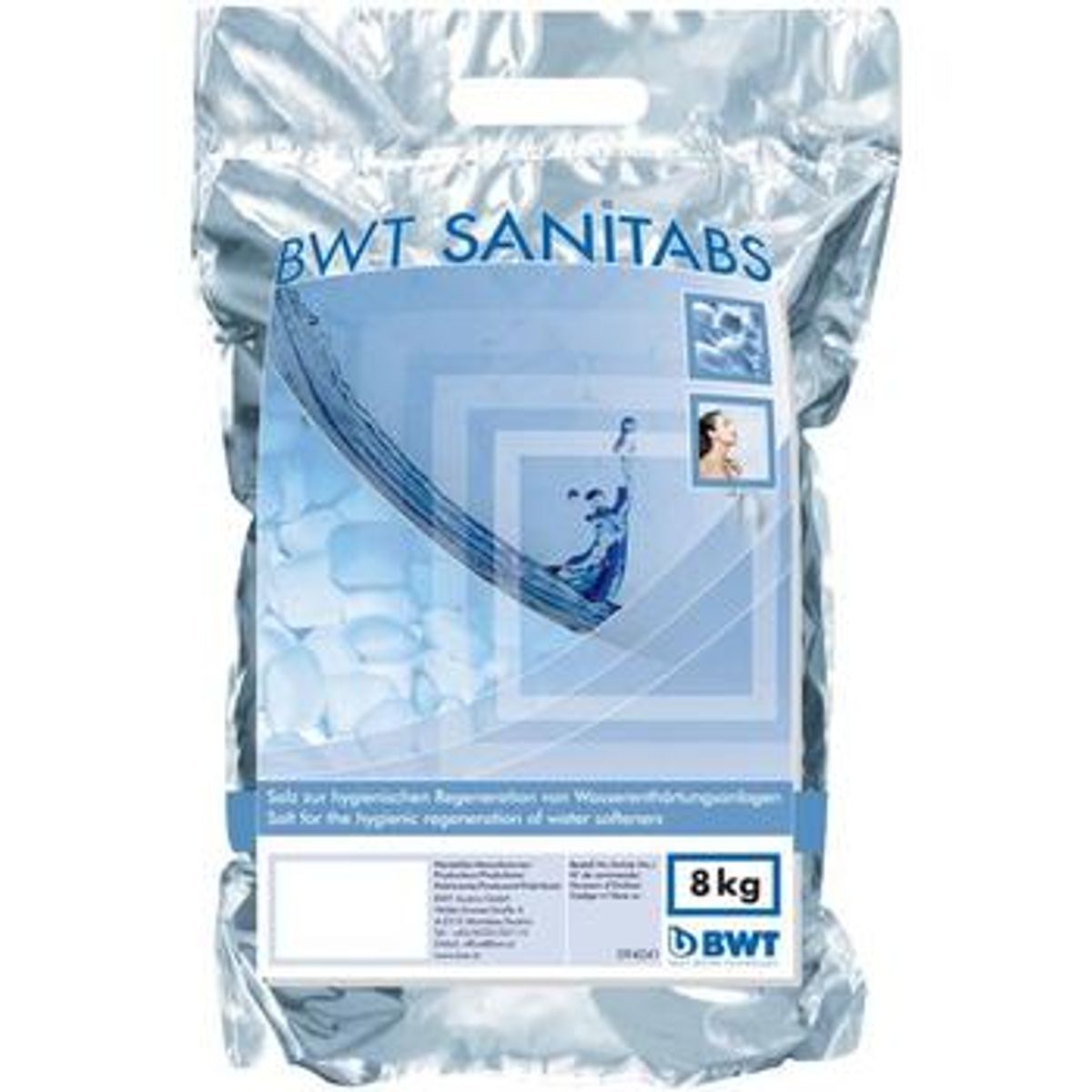 Bwt salt til anlæg, 8 kg.