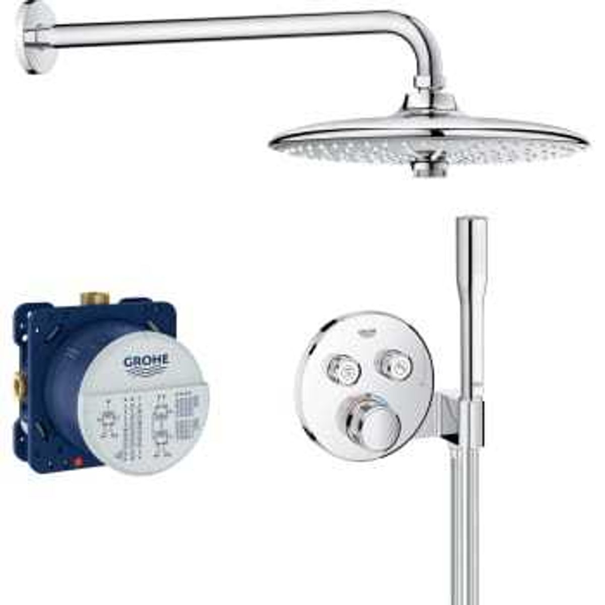 GROHE Grohterm smartcontrol sampak 260 mm indbyg rund + håndbrus