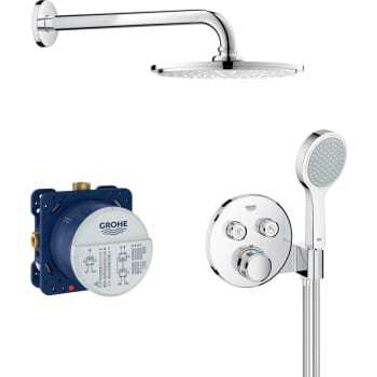 GROHE Grohterm smartcontrol sampak indbyg 210 mm rund + håndbrus