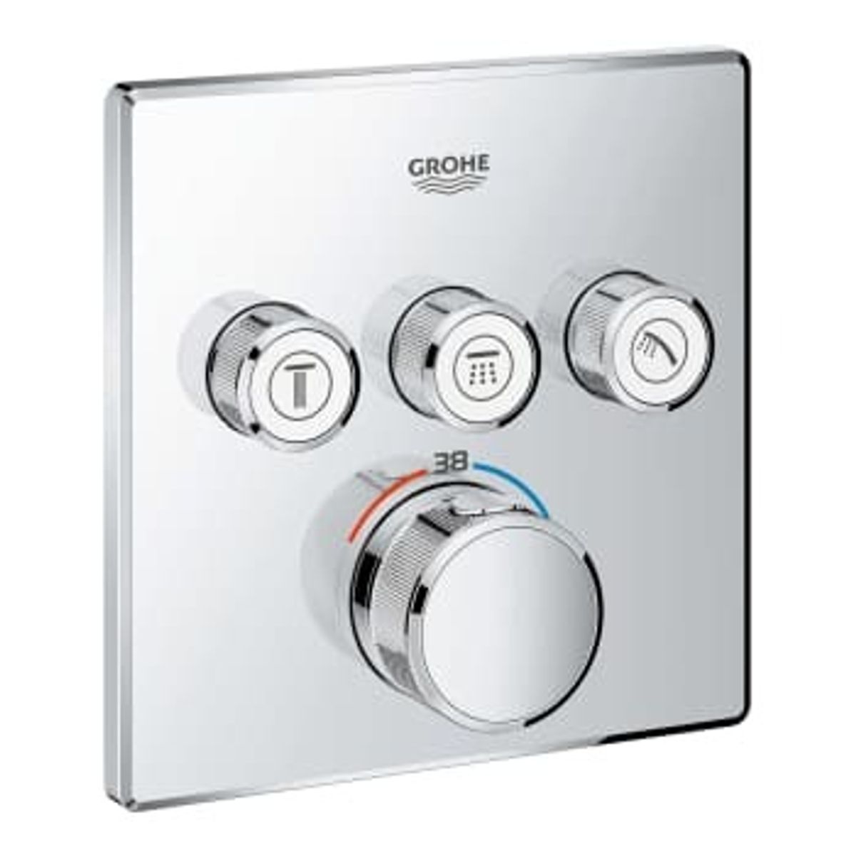 Grohe Grohtherm SmartControl Termostat til indbygning med 3 ventiler