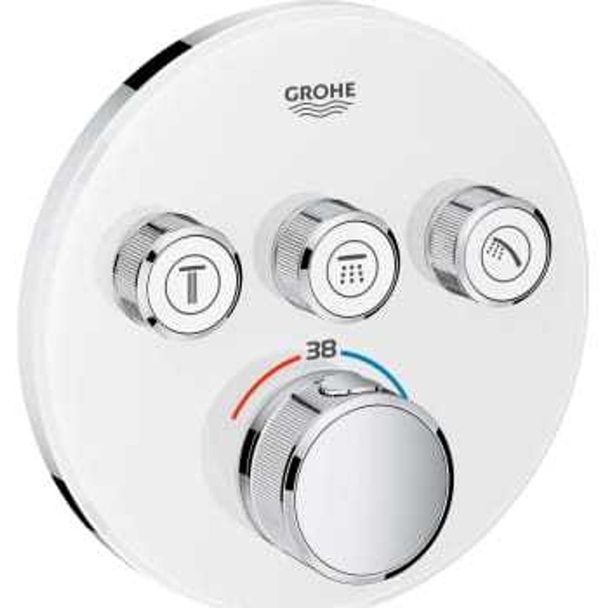 Grohe Grohtherm SmartControlTermostat til indbygning med 3 ventiler