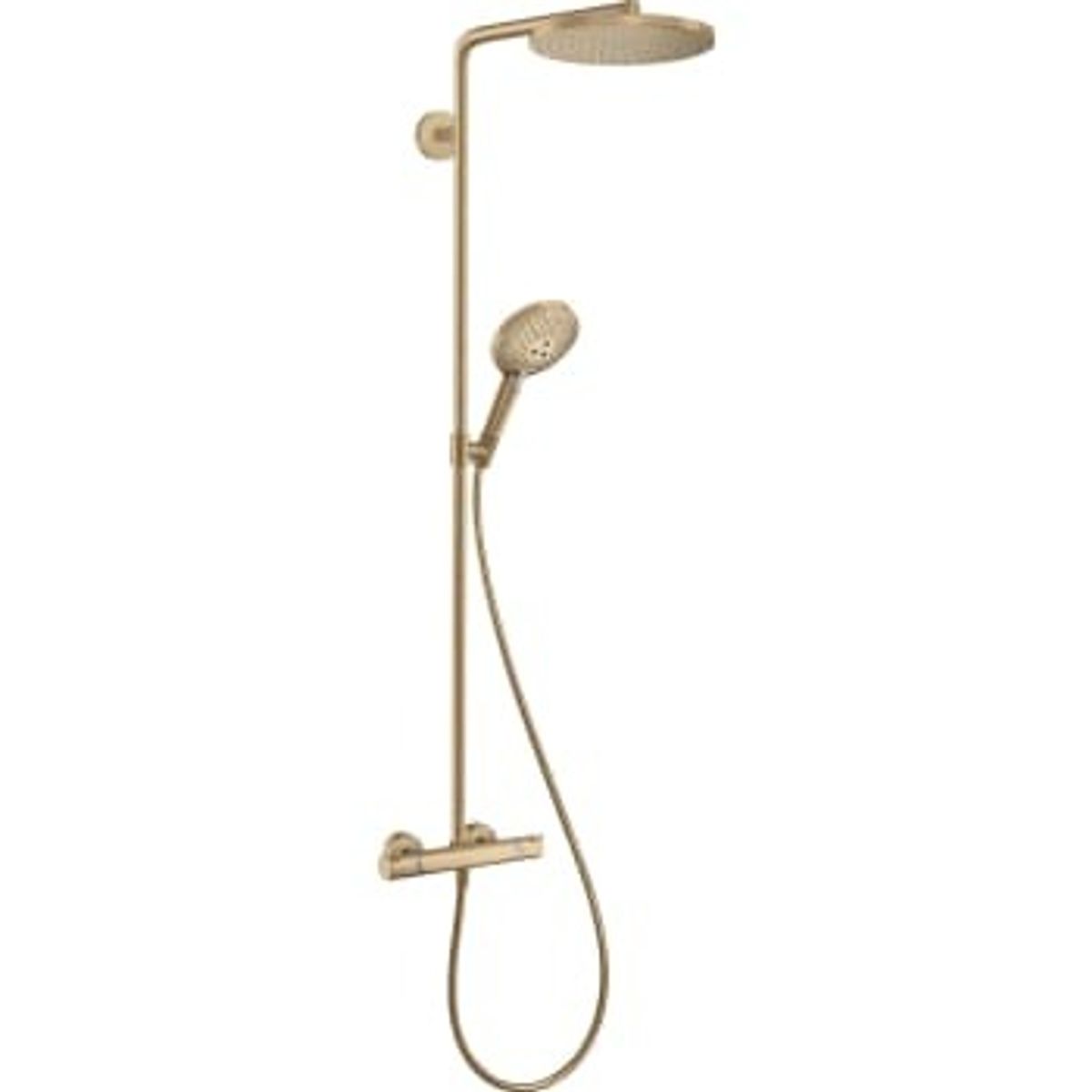 hansgrohe Raindance Select S Showerpipe PowderRain børstet bronze