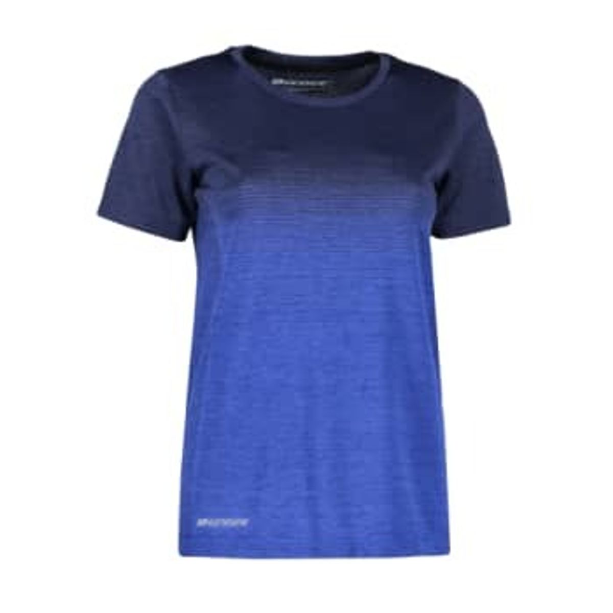 Geyser dame sømløs stribet T-shirt, G11024, navy melange, 3XL