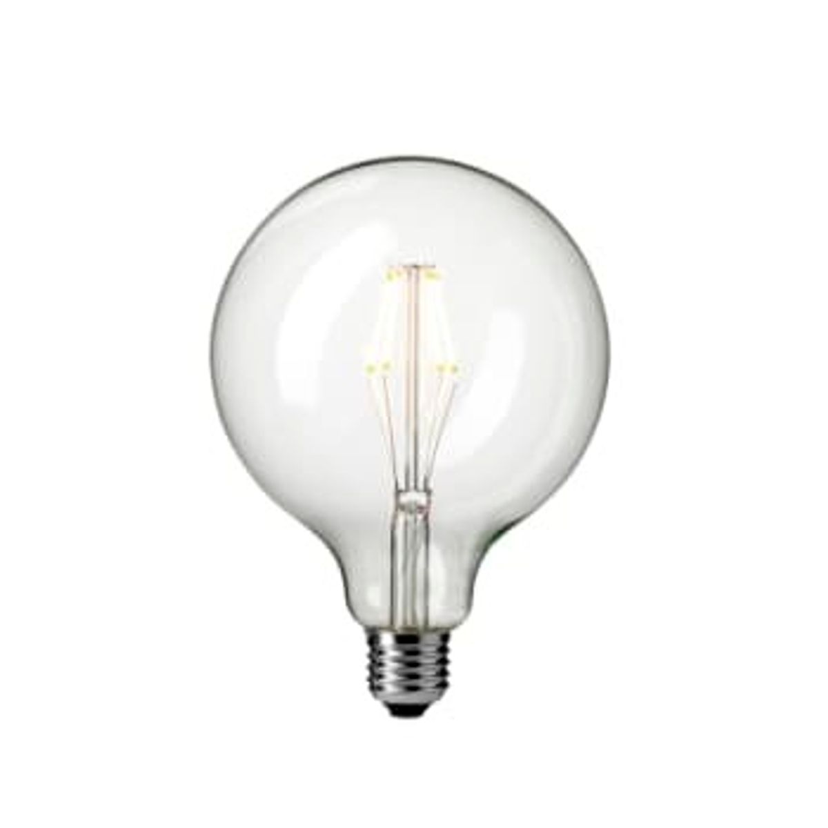 Pære LED 4W Globe Basic Klart Glas Ø125