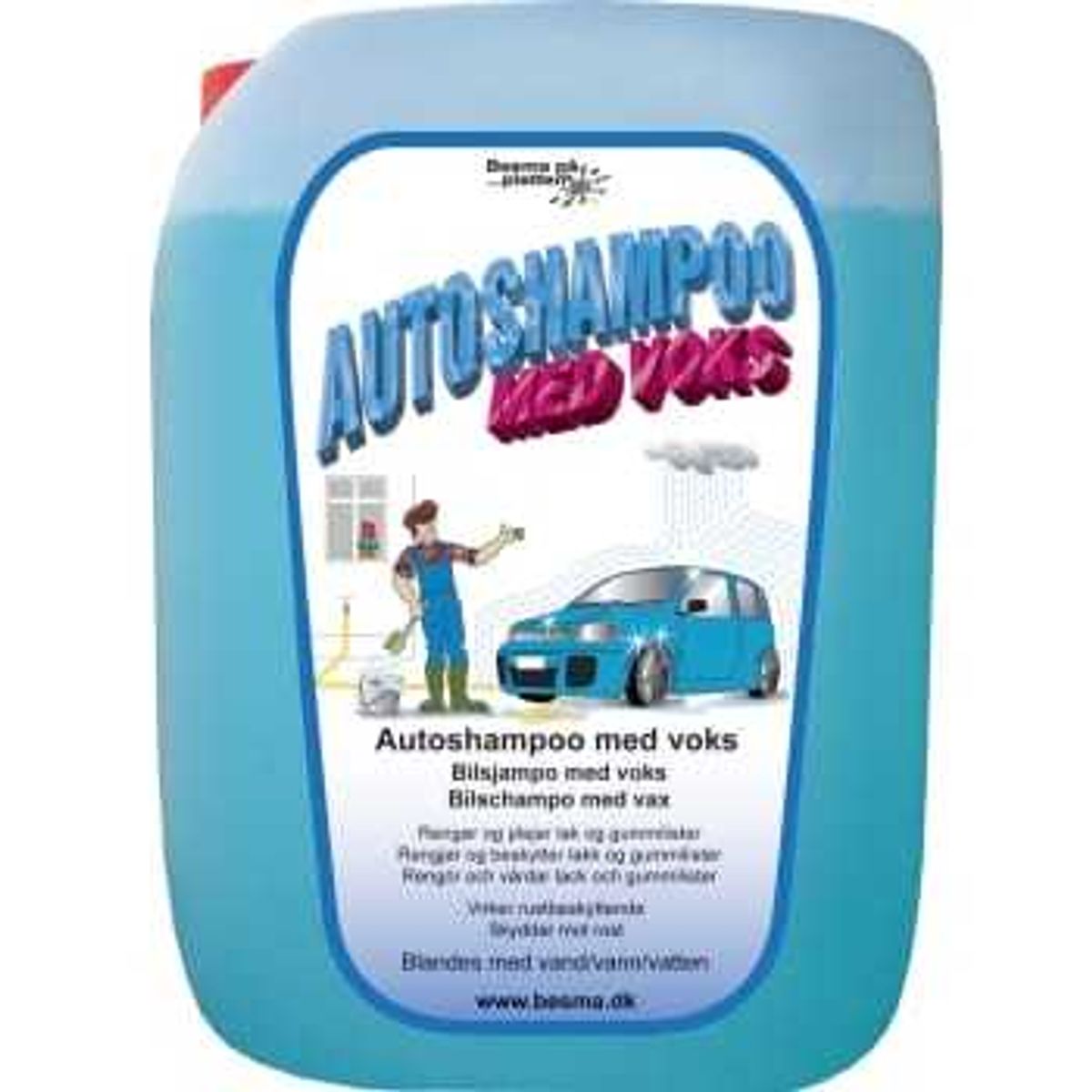 Besma autoshampoo med voks, 5 l