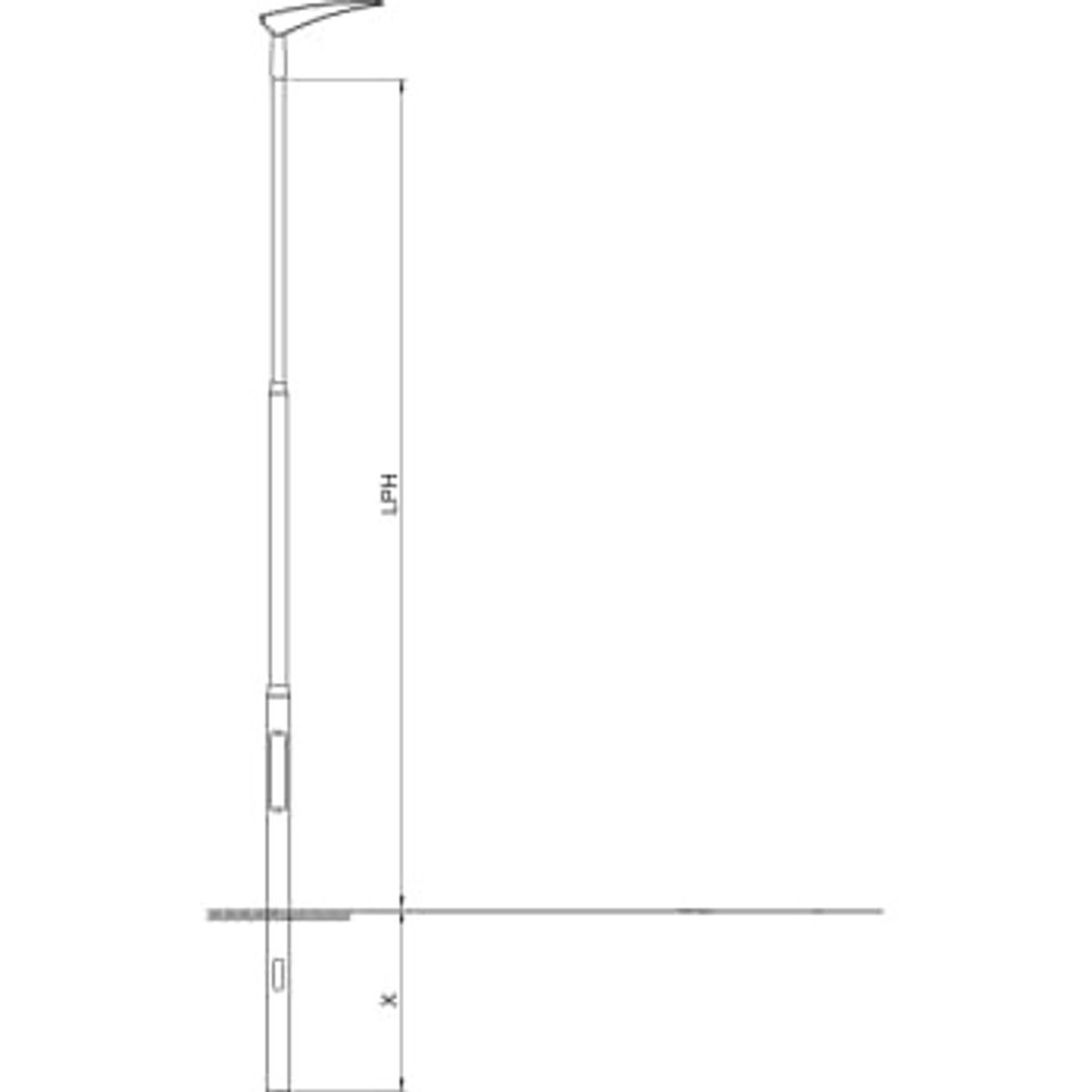 Bertlet Mast LPH 2,5M For Nedgravning