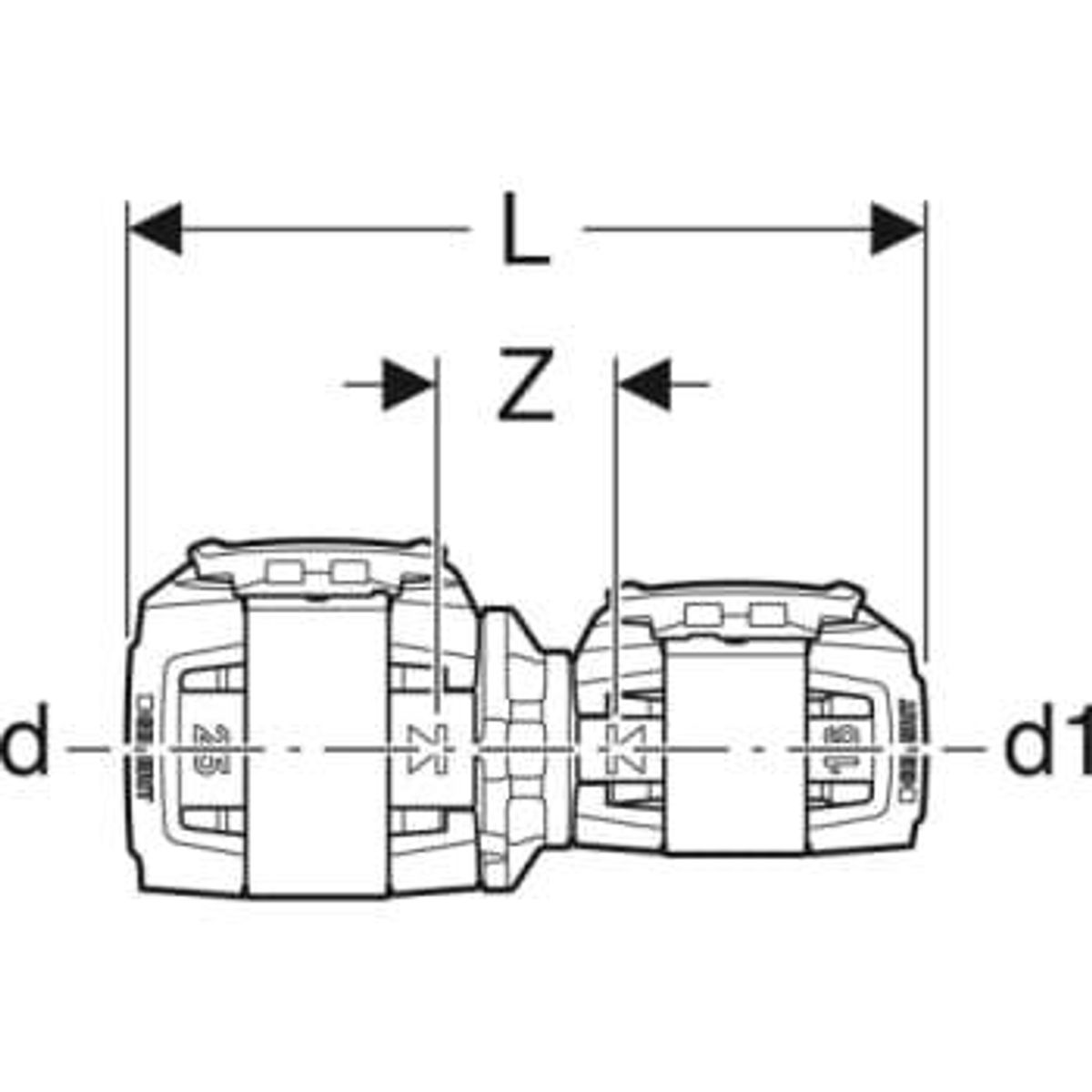 Reduktion FlowFit PPSU 32x20mm