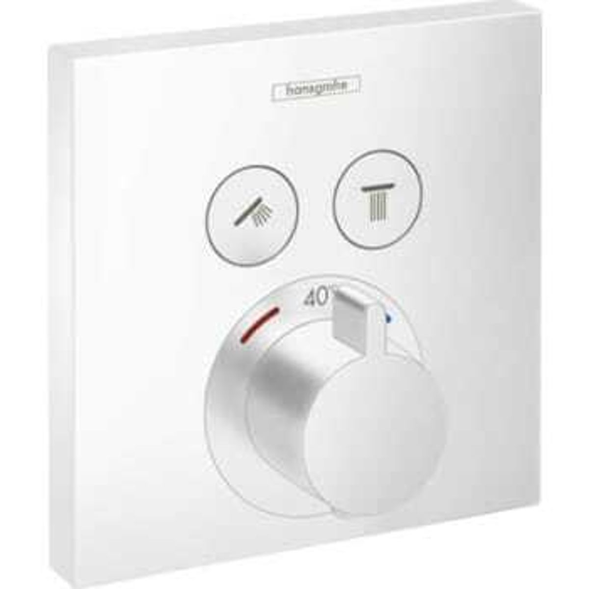 hansgrohe ShowerSelect termostatarmatur indbyg. 2 udtag mat hvid