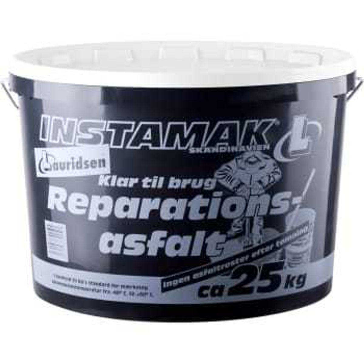 Instamak reparationsasfalt 25 kg, 10-20 mm, hvid