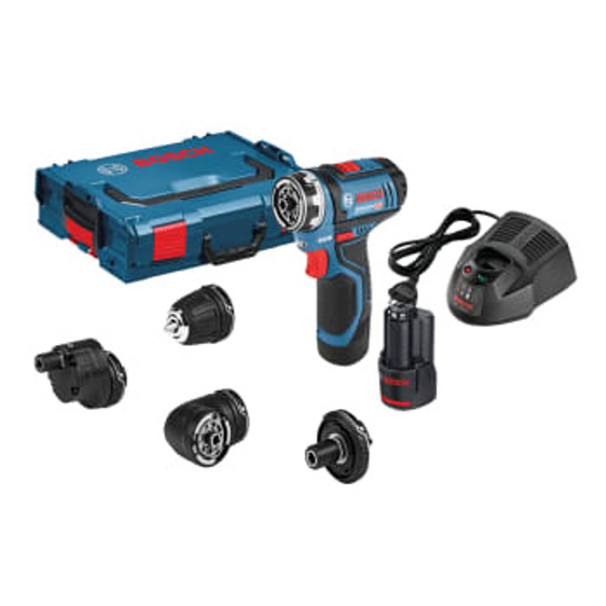 Bosch bore-/skruemaskine GSR 12V-15 5I1, 2x2,0 Ah