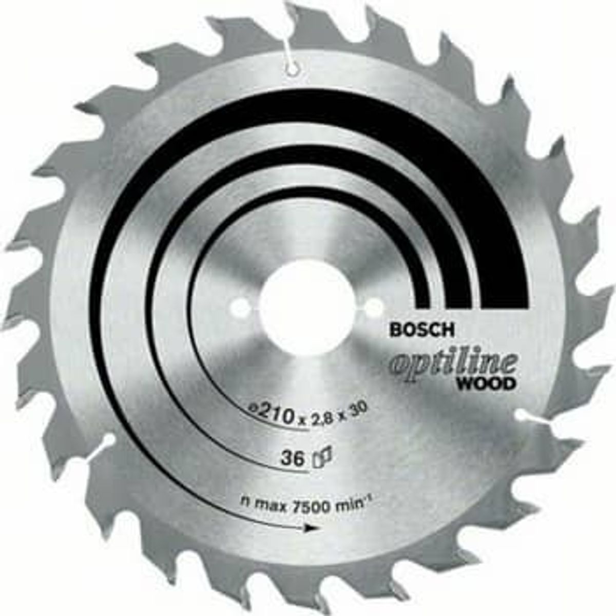 Bosch Rundsavklinge, OPTILINE Wood, Ø160/20/16 mm, 48 td.