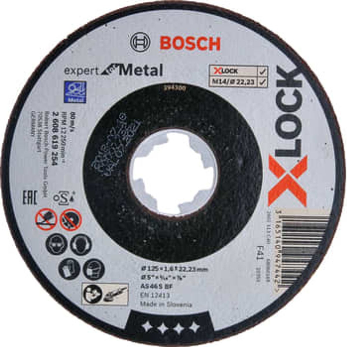 Bosch X-LOCK skæreskive EFM, 125 x 1,6 mm, stål (25 stk)