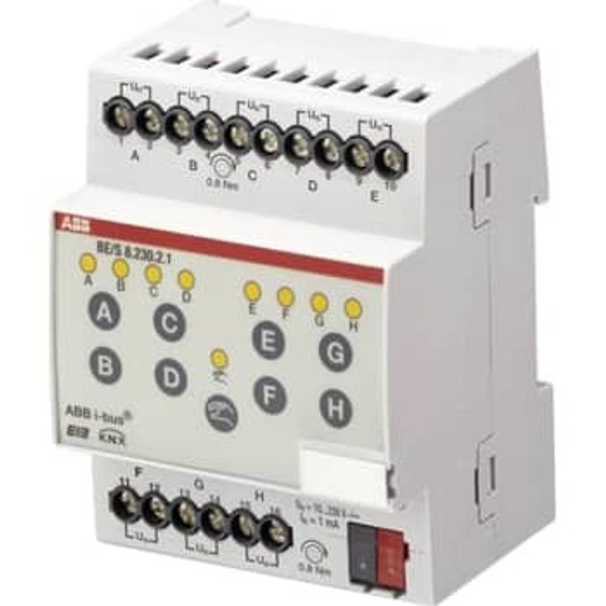 ABB KNX Binære Indgangsmoduler, 8-Kanal, 10...230V mdrc