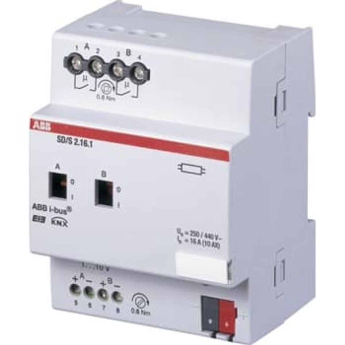 ABB KNX Kontakt-/Dæmpningsmodul 2-Kanal 1-10V 16A mdrc Sd/S 2.16.1