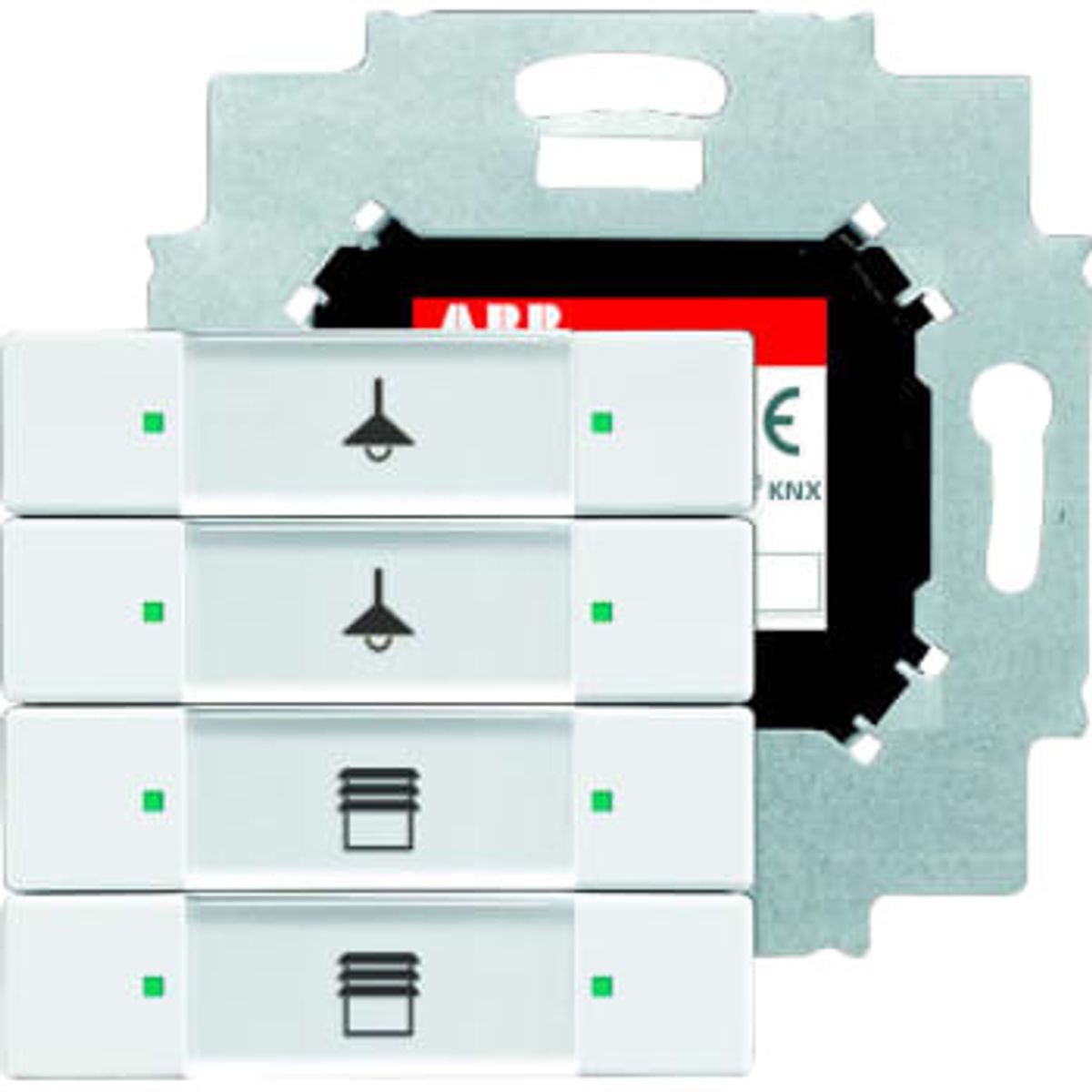 ABB KNX Betjeningselement 4-tryk davos/studiehvid