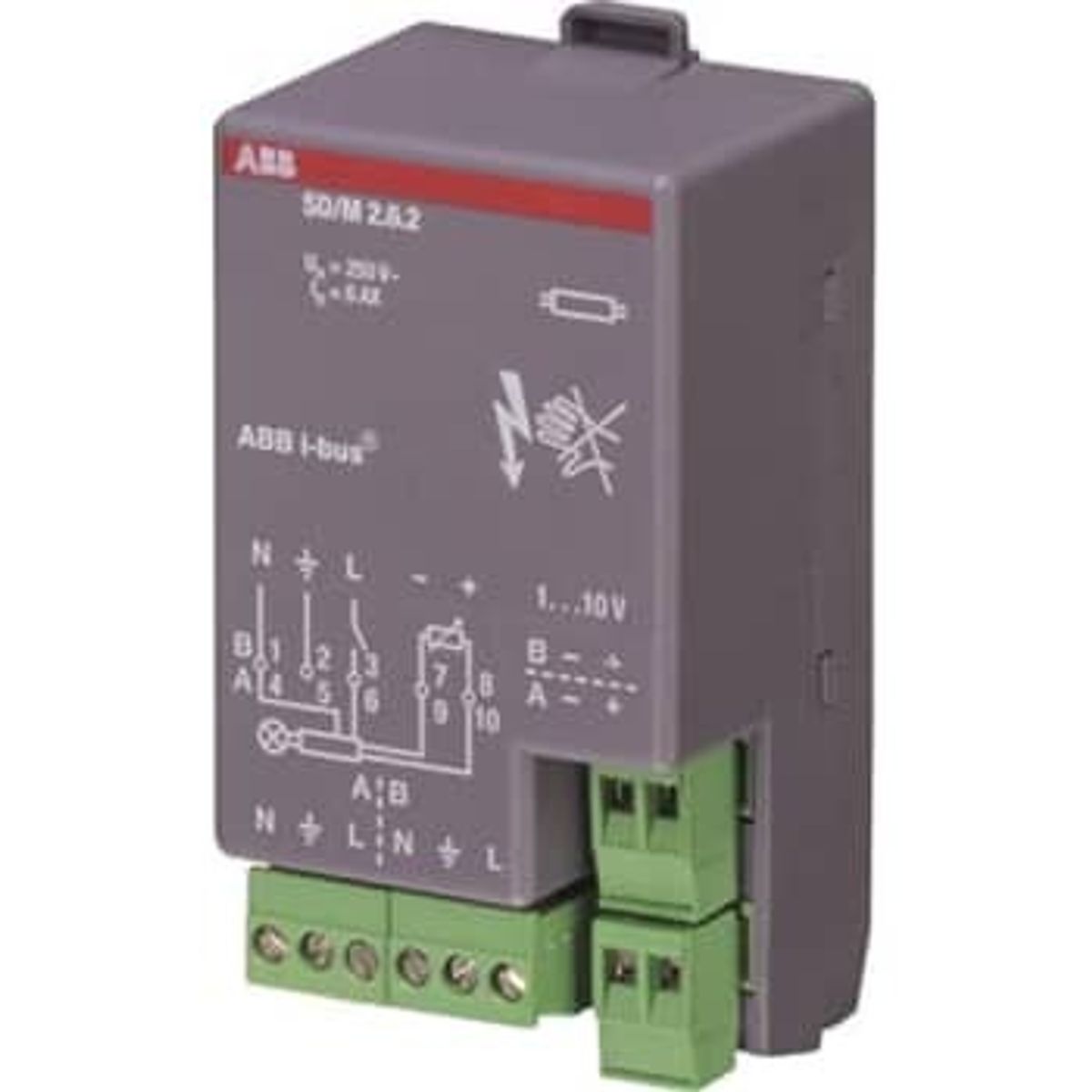 ABB KNX Snap-On Lysdæmper 2-Kanal 1-10V Sd/M2.6.2