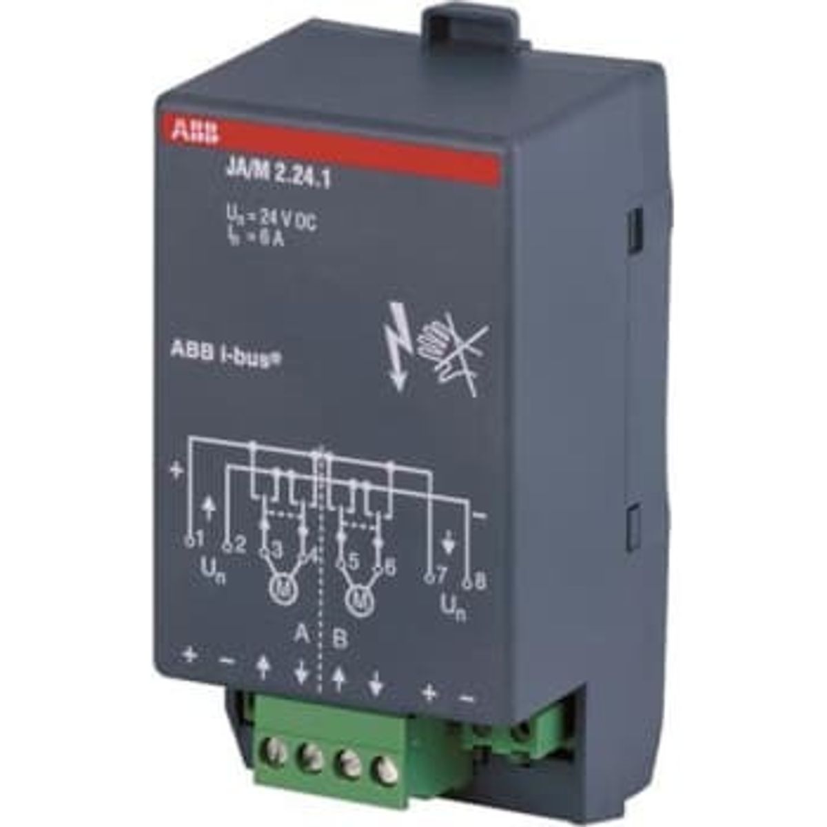 ABB KNX Snap-On Persiennemodul 2-Kanal JA/M 2.24.1