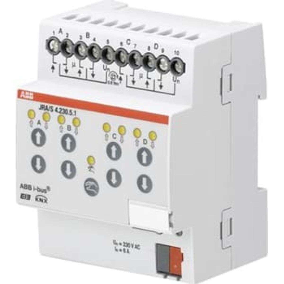 ABB KNX Persienneaktuator 4-Kanal 230V AC mdrc JRA/S 4.230.5.1