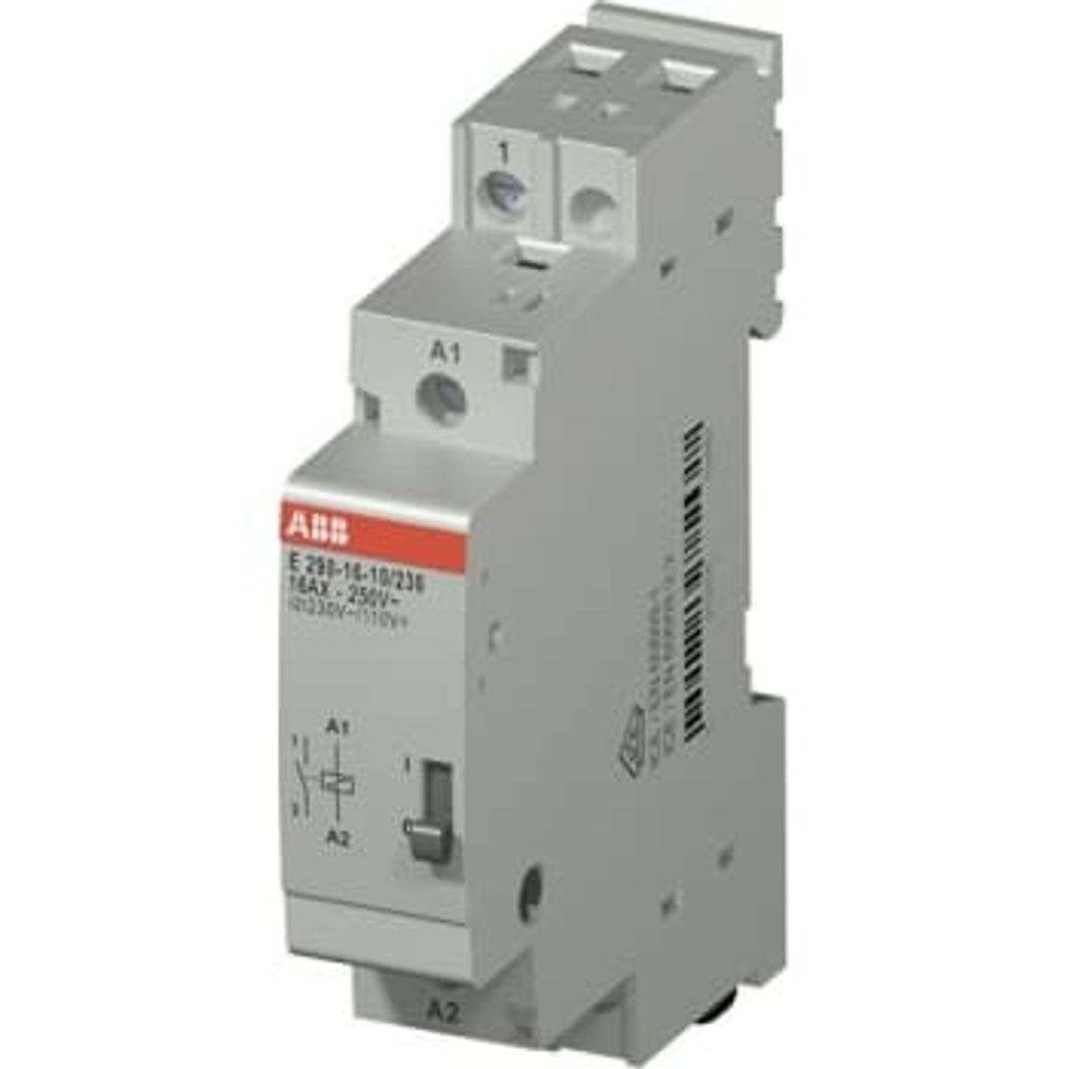 ABB Kiprelæ 16A 1 slutte, 1M, 230VAC/110VDC, E290-16-10