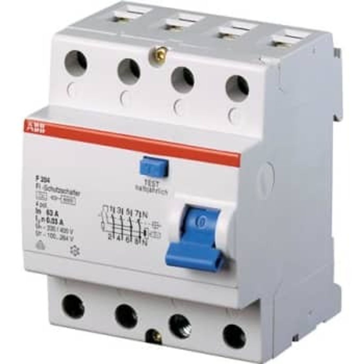 ABB Pfi afbryder 4p 100a 300ma