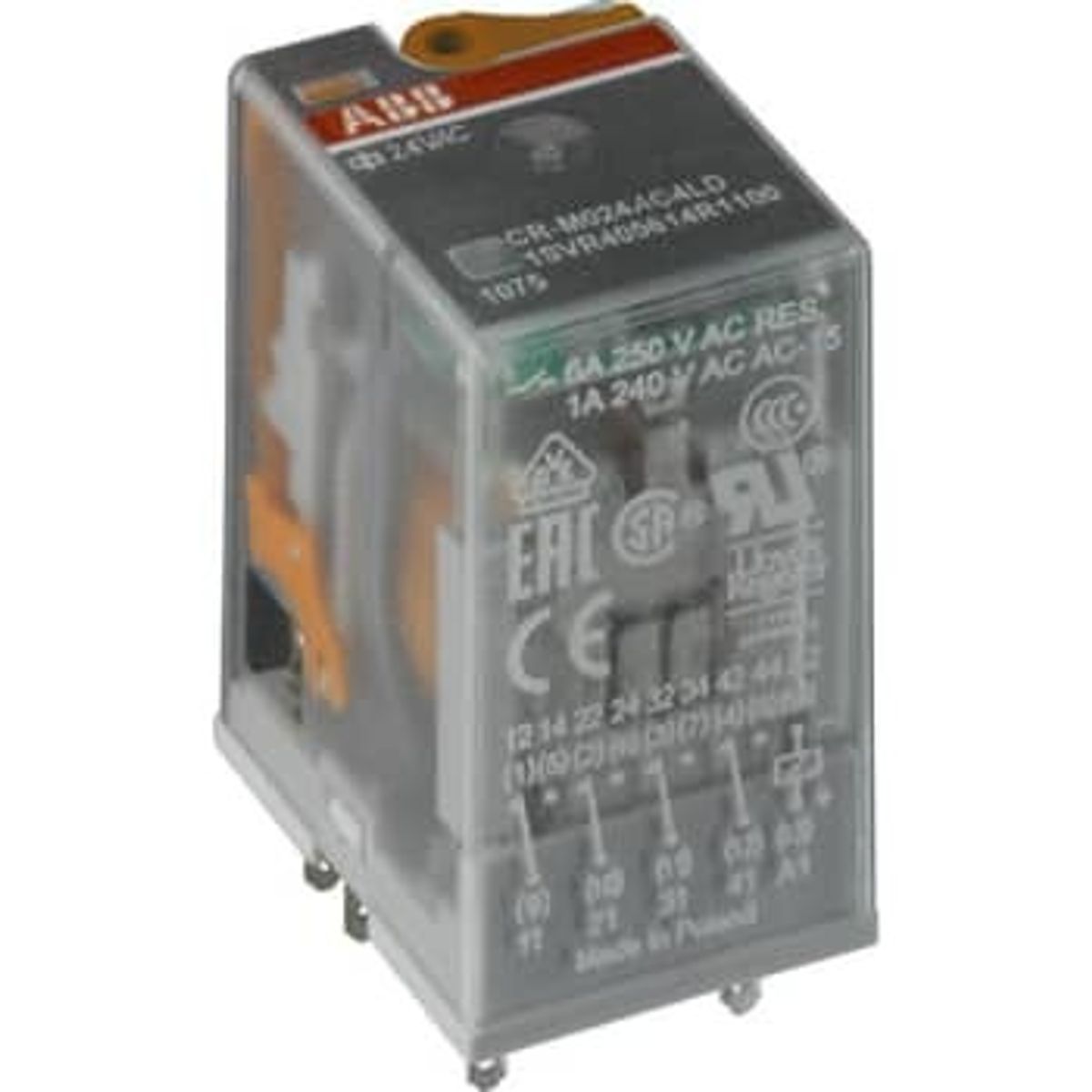 ABB Rel&aelig; cr-m024ac4l 4p 24v ac led (10 stk)