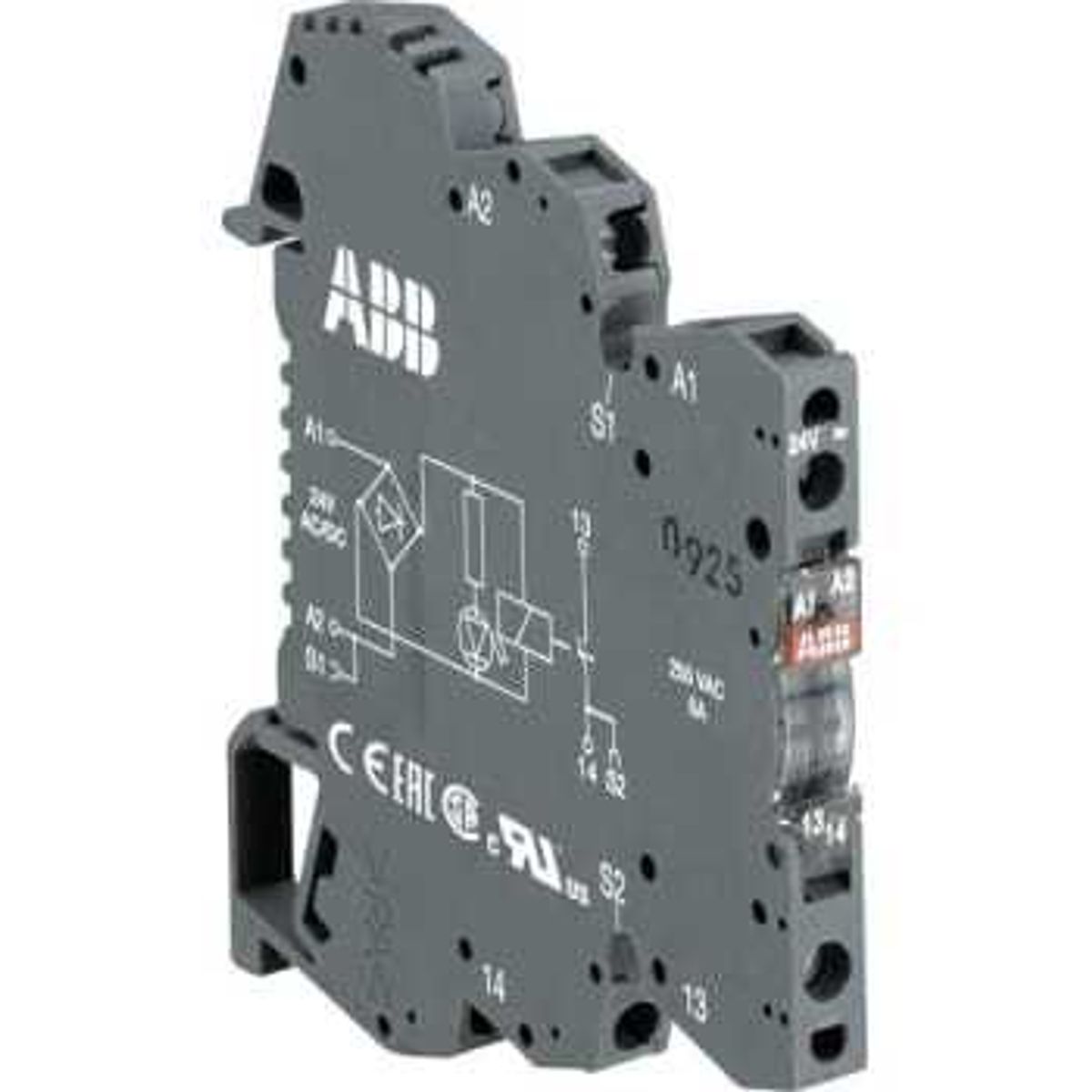 ABB Rel&aelig; rb121a/r600 24vac/dc 1p (10 stk)