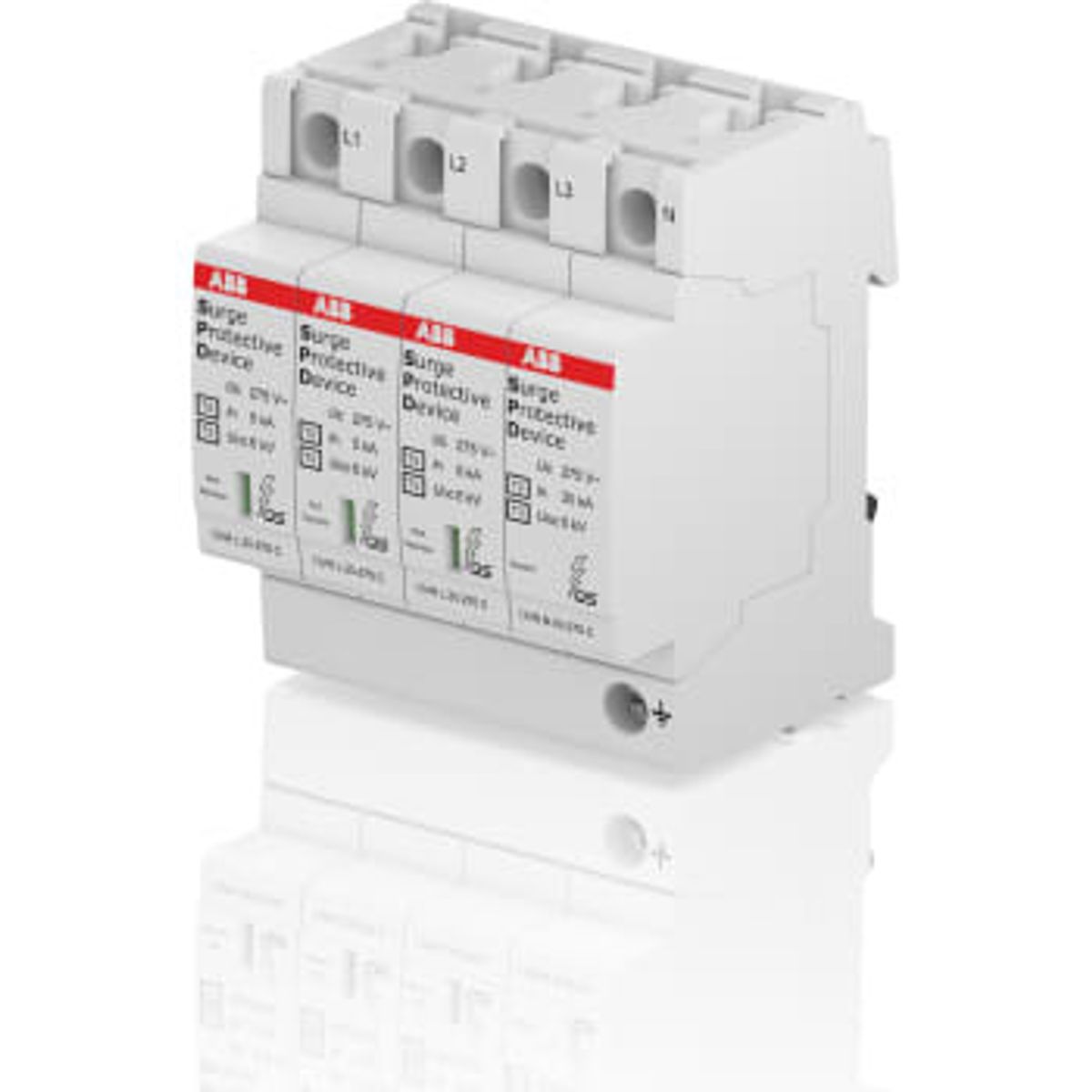 ABB Transientbeskyttelse Type 2 3P+N m/hj., OVR T2 3N 40-275 P TS QS