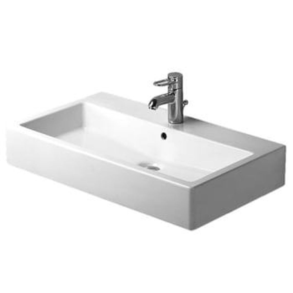 Duravit Vero vask 80 cm med hanehul og wondergliss