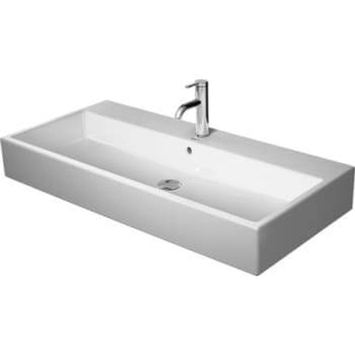 Duravit vero air vask 100x47cm uden hanehul med overløb, wondergliss