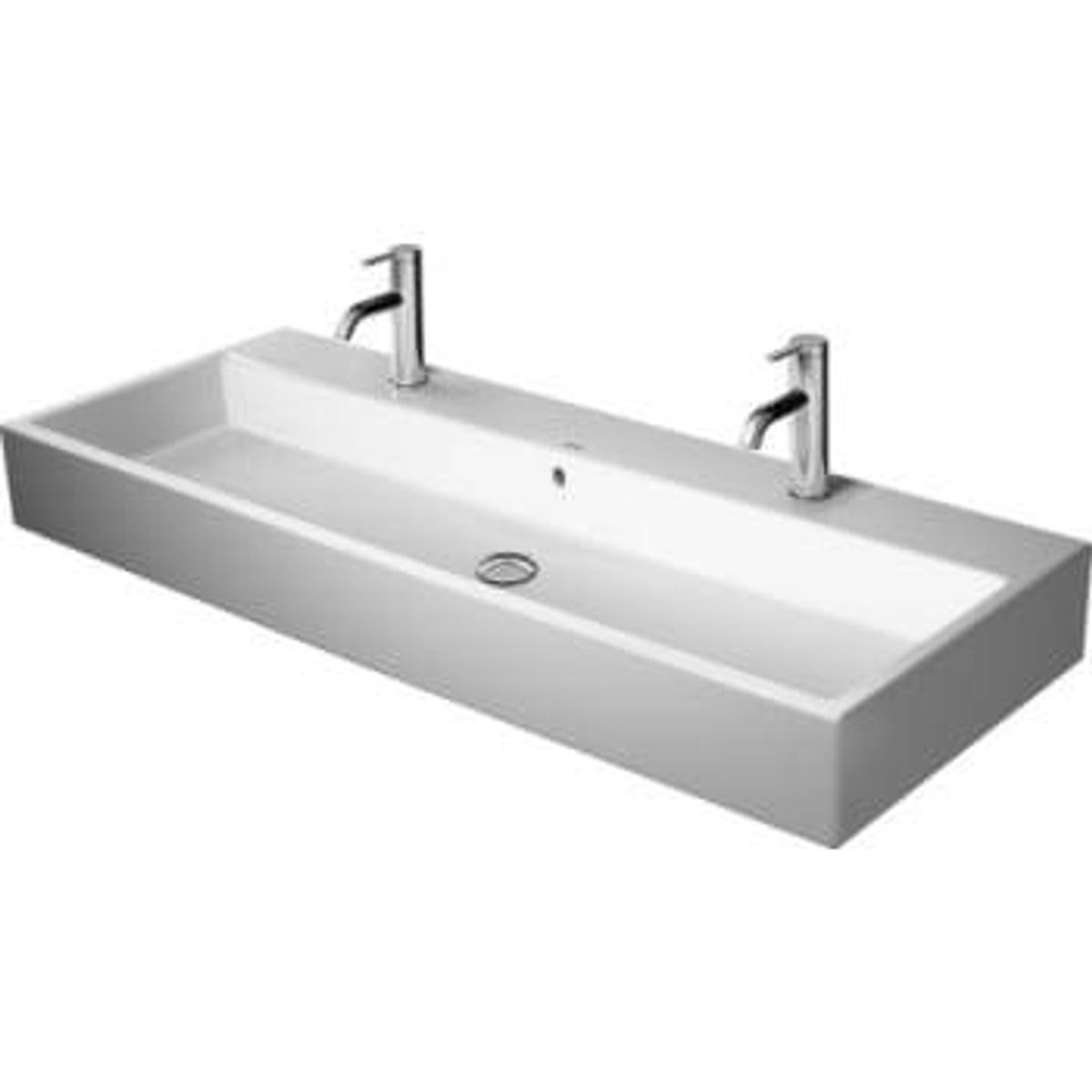 Duravit vero air vask 120x47cm med 2 hanehuller og wondergliss