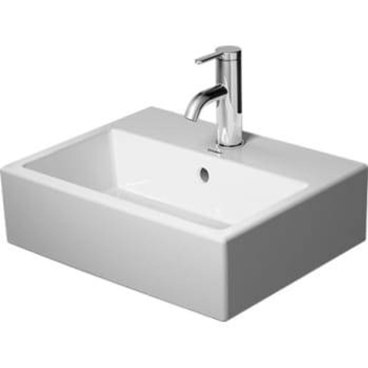 Duravit vero air vask 45x35cm uden hanehul med overløb, wondergliss