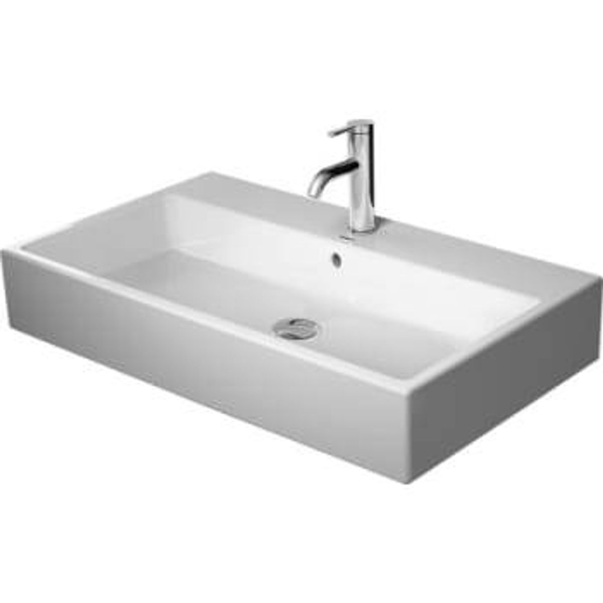 Duravit vero air vask 80x47cm uden hanehul med overløb, wondergliss