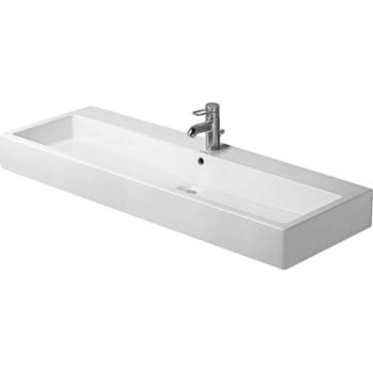 Duravit Vero vask 120 cm slebet kant med hanehul